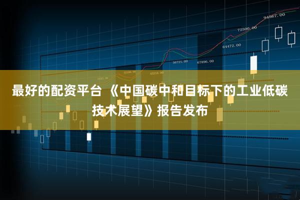 最好的配资平台 《中国碳中和目标下的工业低碳技术展望》报告发布